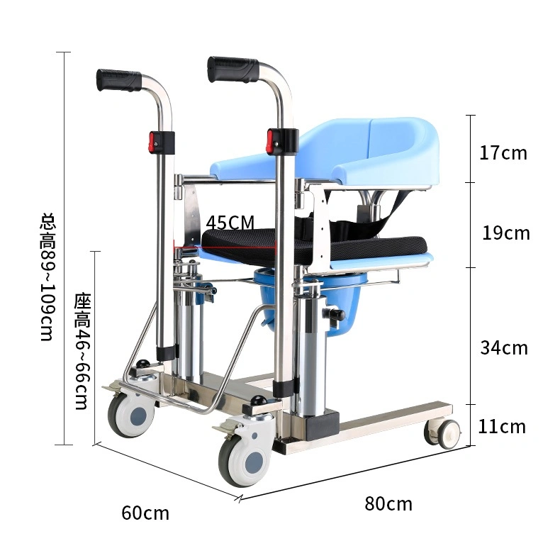 Hospital Disabled Manual Foldable Rubber Foam Castor Wheelchair