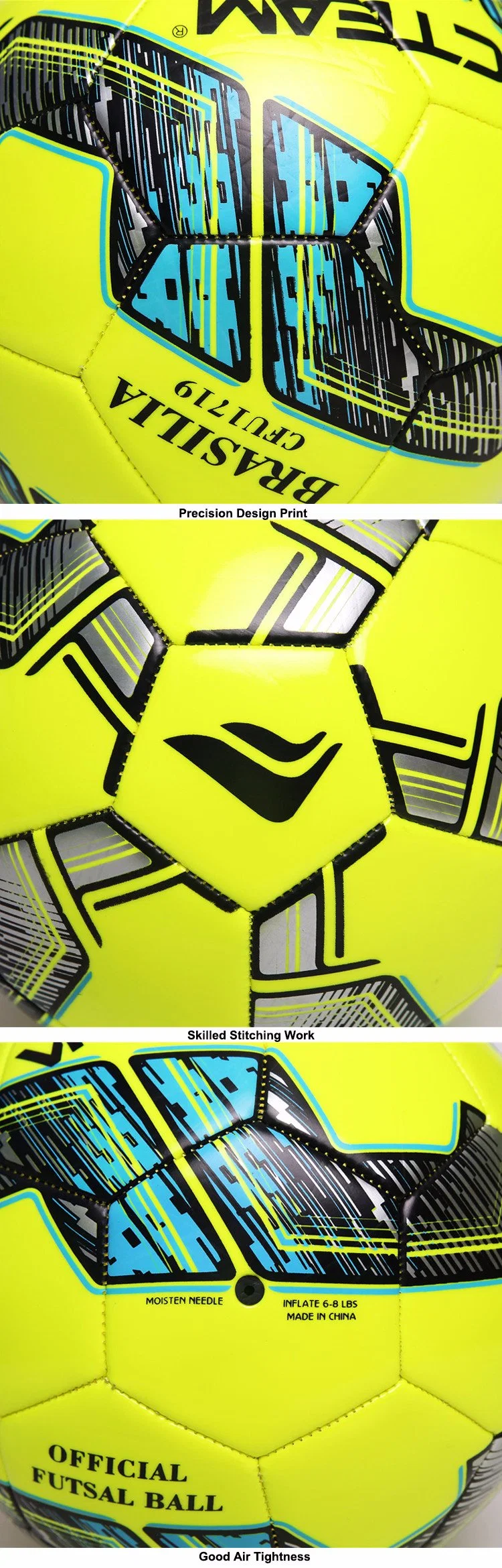 Vivid Machine-Stitched 3.5mm TPU EVA Soccer Ball