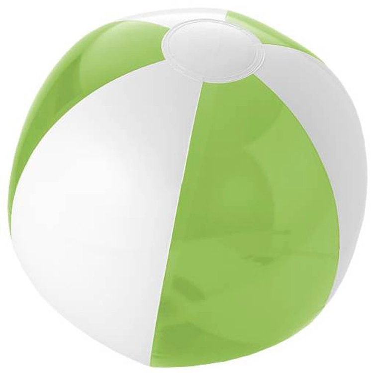 Custom Promotional PVC Inflatable Beach Ball White and Green