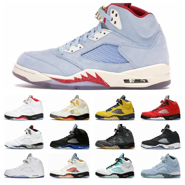 Men Basketball Shoes 5 5s Jumpman Fire Red Sail Unc International Flight PE Oreo Easter Blue Bird What The Shattered Backboard Mens Trainers Sports Sneakers