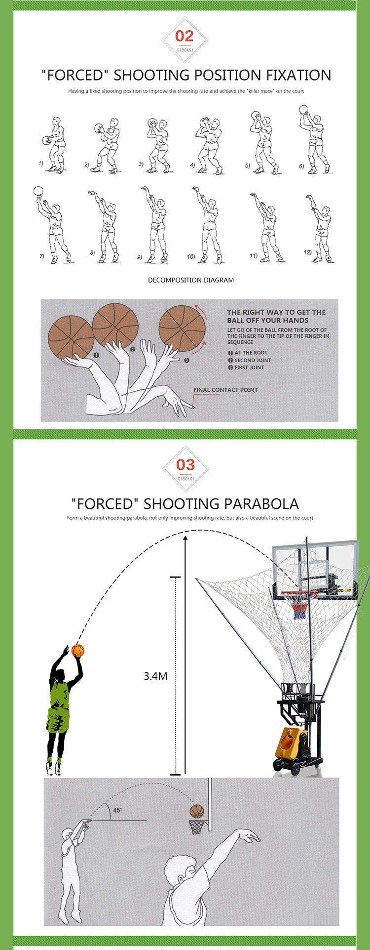 New Intelligent Basketball Training Shooting Machine Equipment for Sale (S6829)