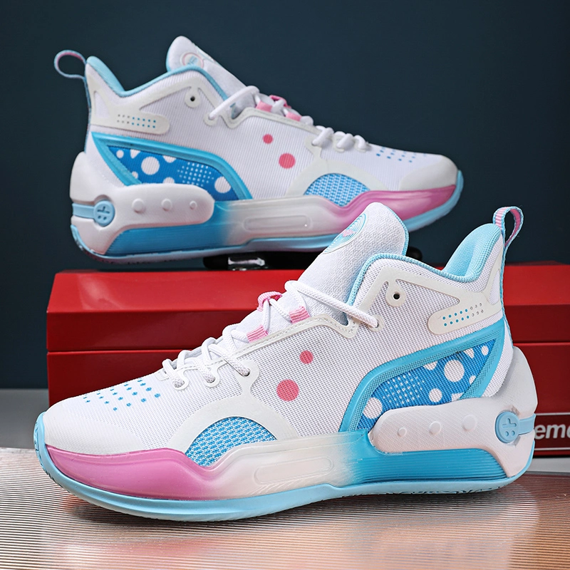 Couple High-Quality Sports Shoes Glow Non-Slip Shock Absorption Basketball Shoes