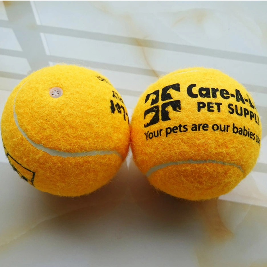 Custom Logo Rubber Tennis Ball High Resilience Durable Tennis Practice Ball for School Club Competition Training Exercises