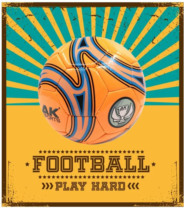 Custom Logo PVC Online Promotional Footballs Size 5 Soccer Balls