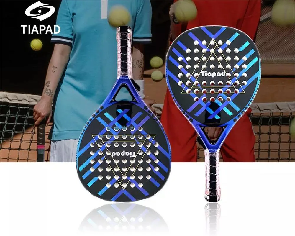 Factory Price Customize Fiberglass Carbon Fiber Padel Racket Full Carbon 3K 12K 18K Padels OEM Sporting Goods Round/ Teardrop/Diamond Carbon Padel Tennis Racket