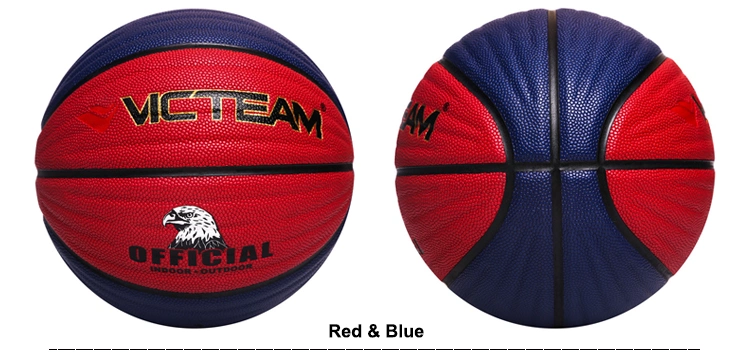 Non-Slip Size 5 6 7 Compostie PU Leather Basketball