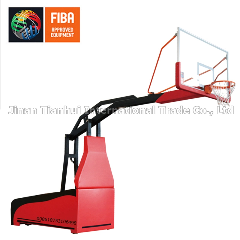 Fiba Standard Professional Competition Electric Folding Basketball Stand