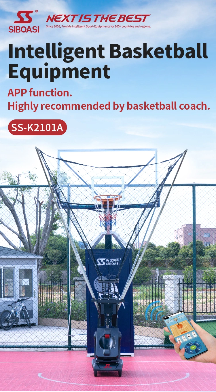 Factory Price Popular Style Siboasi Basketball Shooting Machine Ss-K6809p2 Using for Adults Training Skill