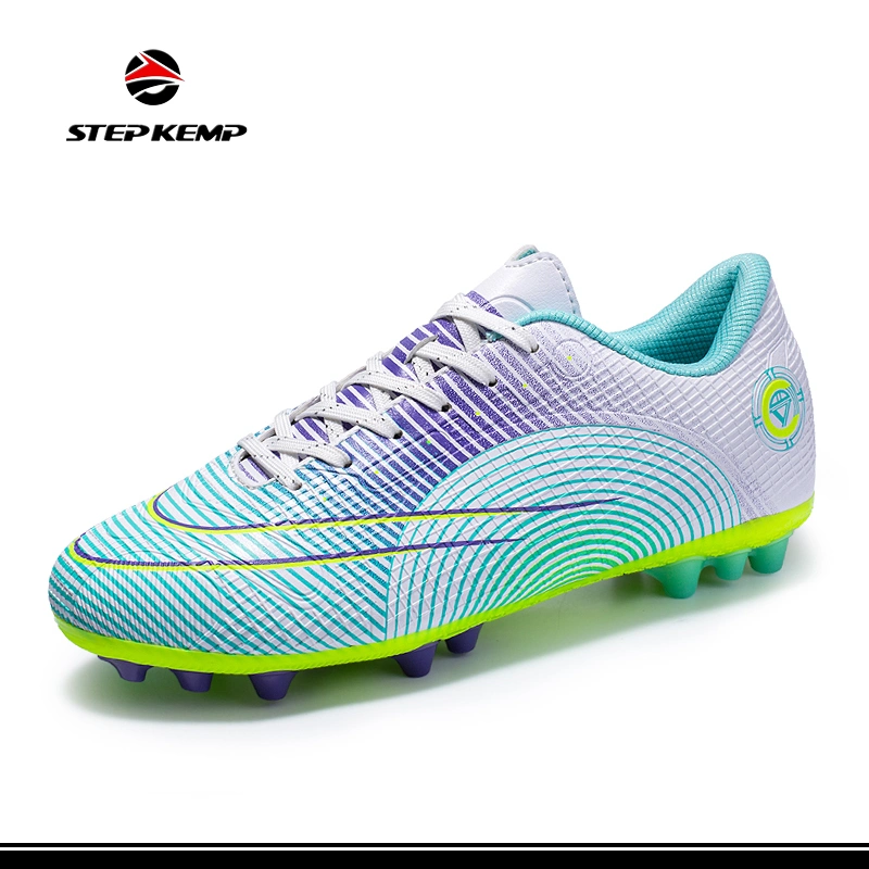 Soccer Cleats Football Shoes Non-Slip Spikes Lace-up Outdoor TF Turf Futsal Sneaker Ex-23f7016