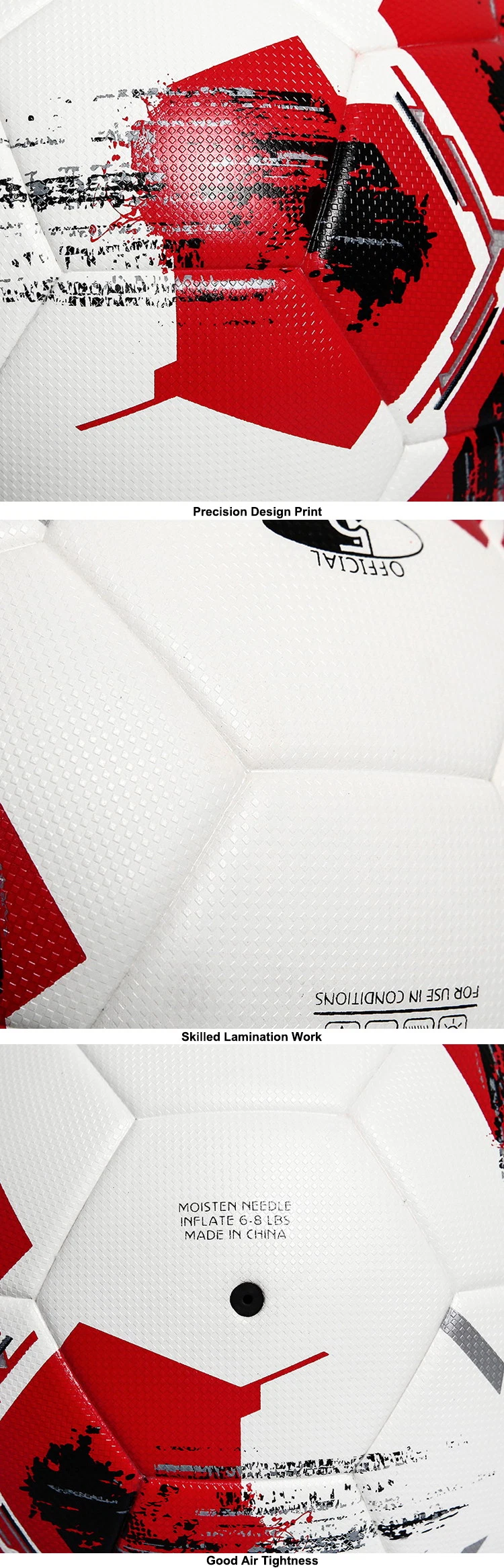 Thermo-Bonded Real Match Composite Leather Football