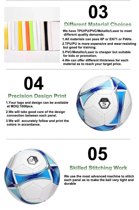 World Cup Kids Adult PU Heat Adhesive No. 5 Soccer Football