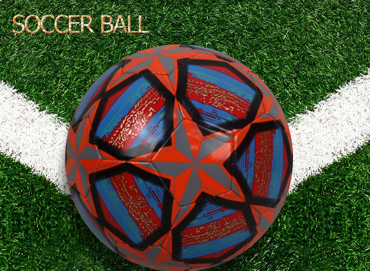Star Design PVC Material Training Soccer Balls
