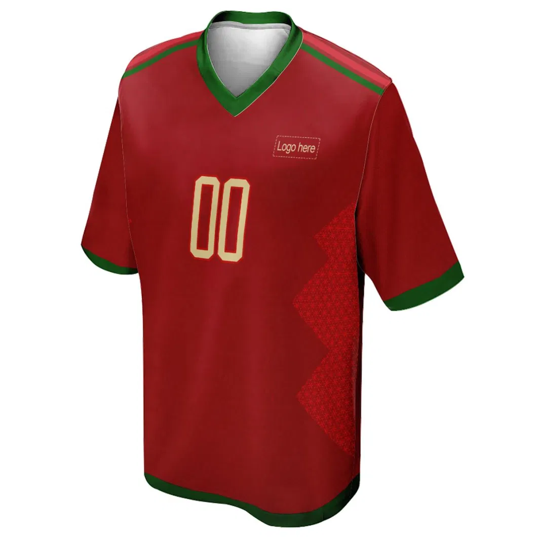 2022 World Cup Portugal Football Jersey Quick Dry Custom Soccer Jersey