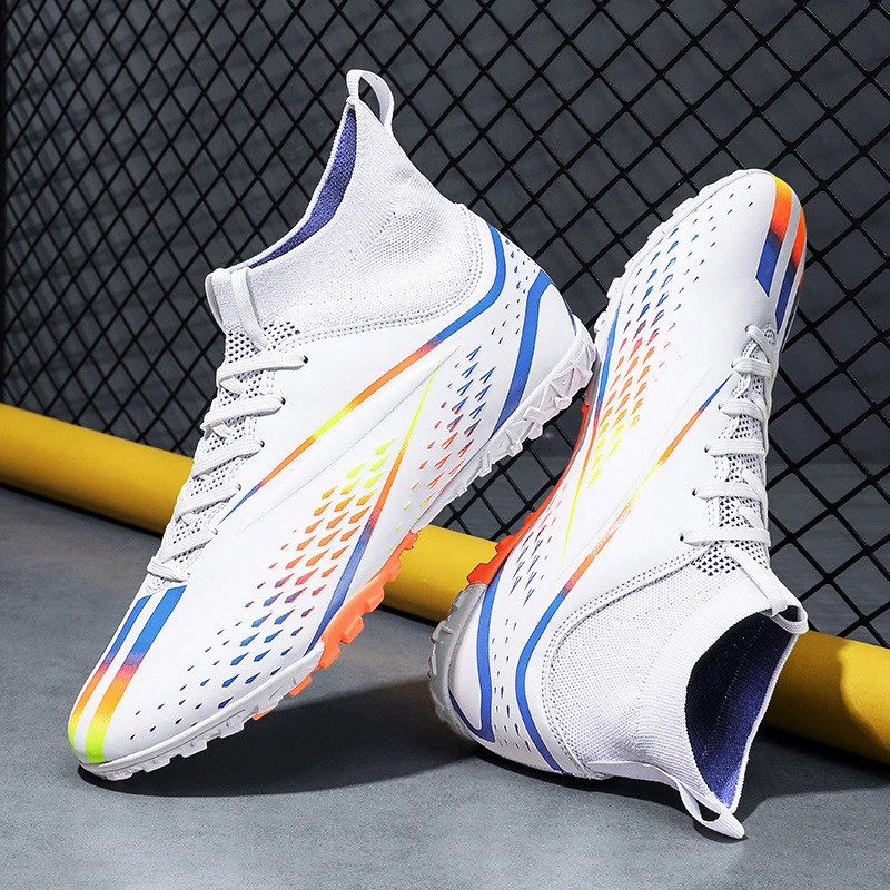 2023 New Arrival Youth Adults High-Tops AG/TF Soccer Futsal Training Sneakers Shoes Professional Football Boots