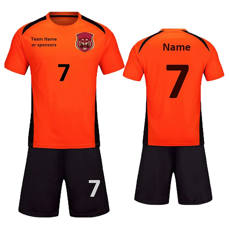 Dye Sublimation Custom Thai Quality Soccer Jersey Polyester Team Training Kids Soccer Uniform