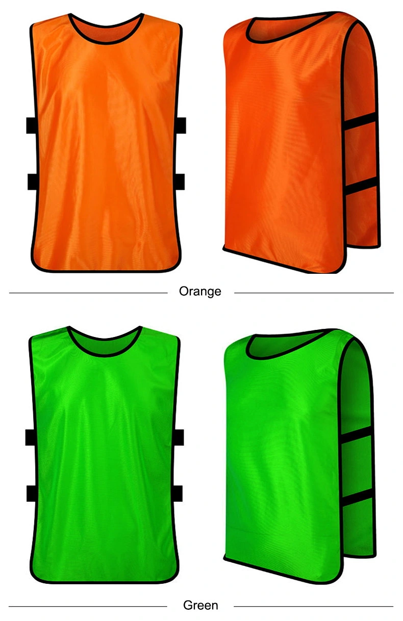 Colorful Elastic Belt Comfortable Team Practice Bibs