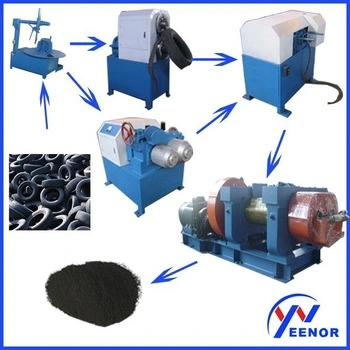 Waste Tyre Crushing Machine / Rubber Cracker Mill