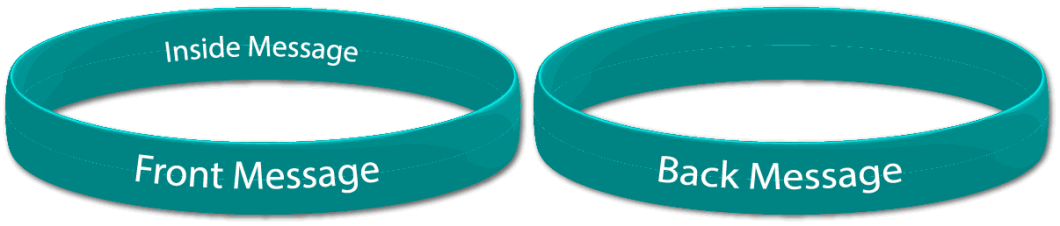Customize Silicone Soild Deboss Wristband Bracelet with Embossed Logo (XY-SB-005)