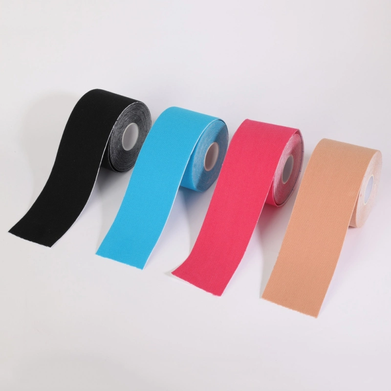 Free Samples &amp; CE FDA Certified Muscle Waterproof Sports Elastic 4-Way-Stretch Nylon Kinesiology Tape