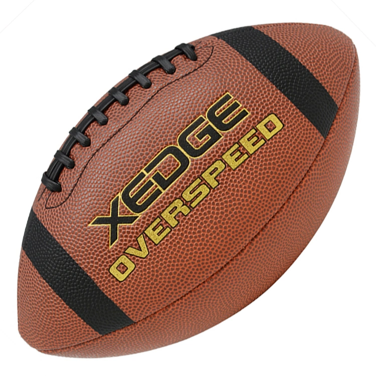 High Quality Game Use PU Composite Leather PU American Football Official Size Football Ball Size 9