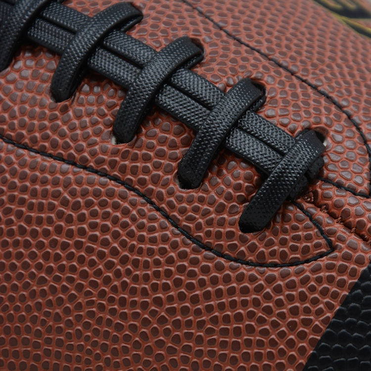 High Quality Game Use PU Composite Leather PU American Football Official Size Football Ball Size 9