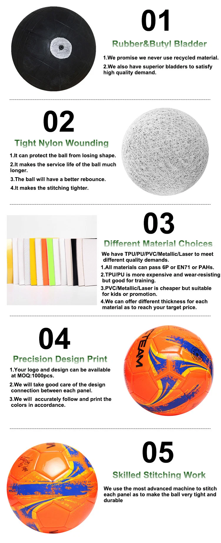 Design Your Own Colorful PVC Sponge Soccer Ball