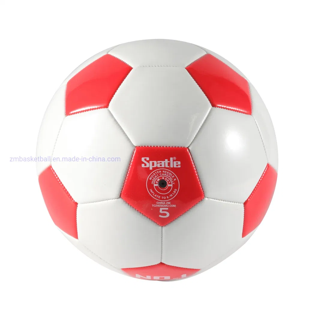 Machine-Stitched Soccer Ball with Custom Logo and Waterproof Cover