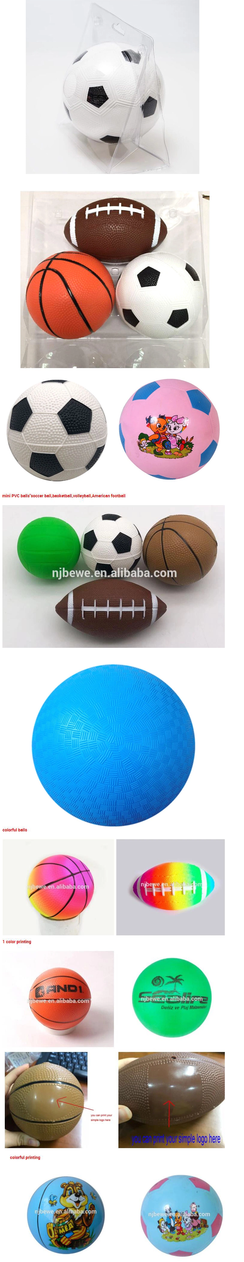 BSCI Audit Blank or 1 Color Logo or Colorful Logo Printed Different Sizes Eco-Friendly Kids Toys Mini Soccer Ball