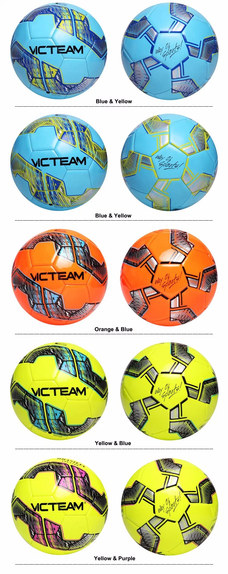 Various Size Junior College Exercise Soccer Ball