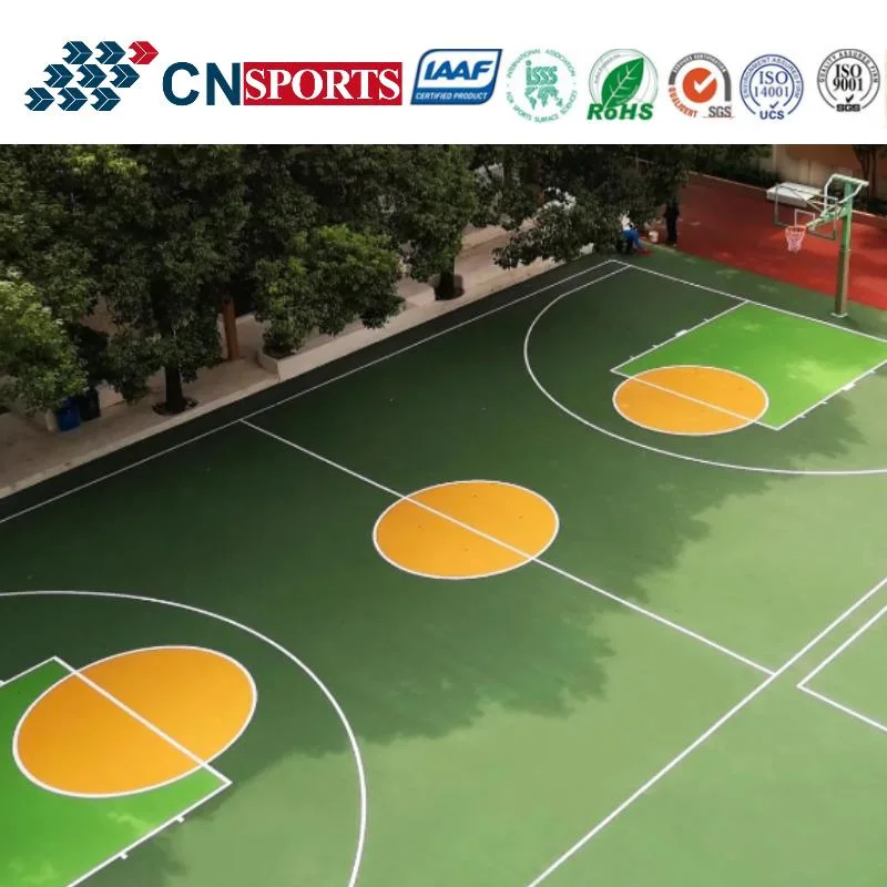 Factory Direct Supply Iaaf Approved Professional Outdoor Spu Basketball Court