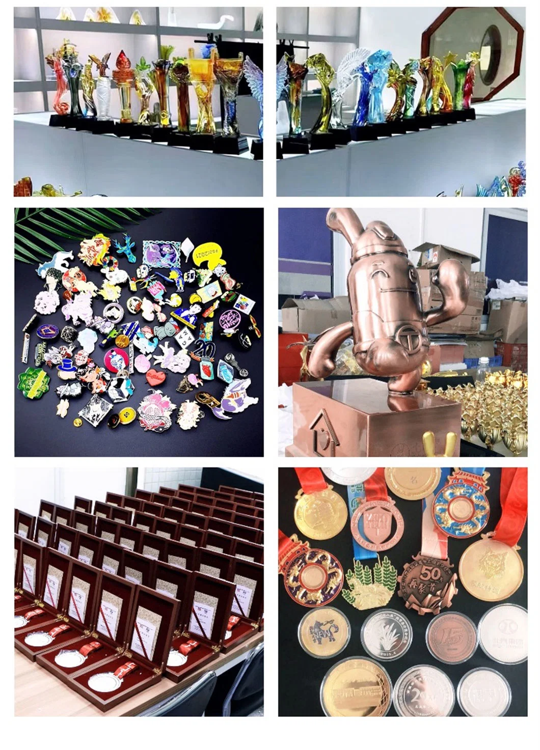 Free Sample Making Fine Carving Electroplating Gift Prize Marathon Award Basketball Award Soccer Trophy