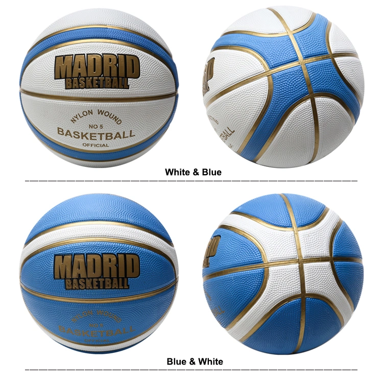 Wholesale Custom Print Official Size 7 Rubber Basketball for Promotion