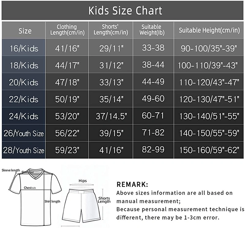 Custom Soccer Shirt Football Training Kids Soccer Uniform Youth Soccer Jersey with Backpack