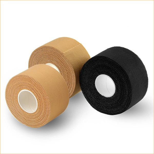 Free Sample Adhesive Cotton Rigid Sports Tape for Football Basketball