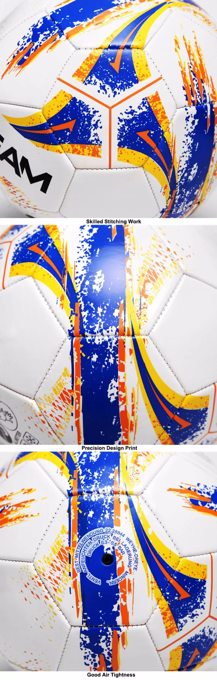 En71 6p PVC Material Machine-Stitched Football