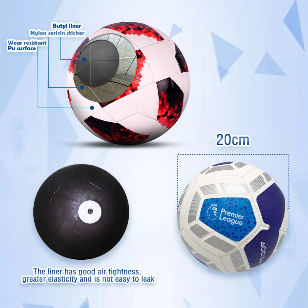 Custom Logo PVC Leather Buy Soccer Balls Online Promotional Footballs Size 5 Soccer Balls