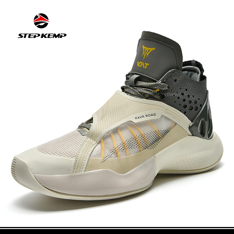 Unisex Fashion Sneakers MID Top Athletic Walking Mesh Comfortable Basketball Sports Shoe Ex-22b6192