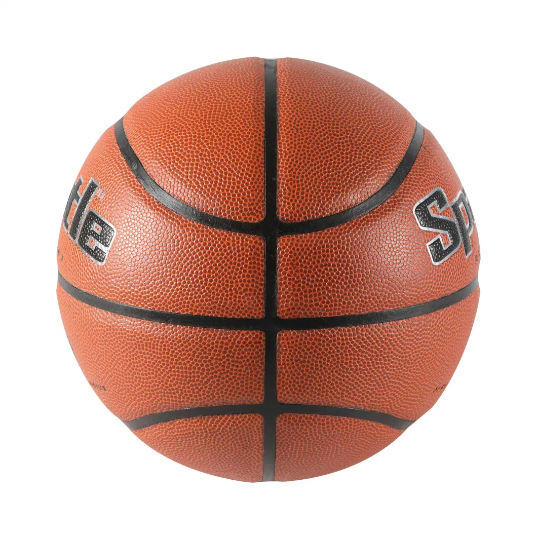 Custom PU 7# Basketball Ball with Logo for Professional Basketball Teams