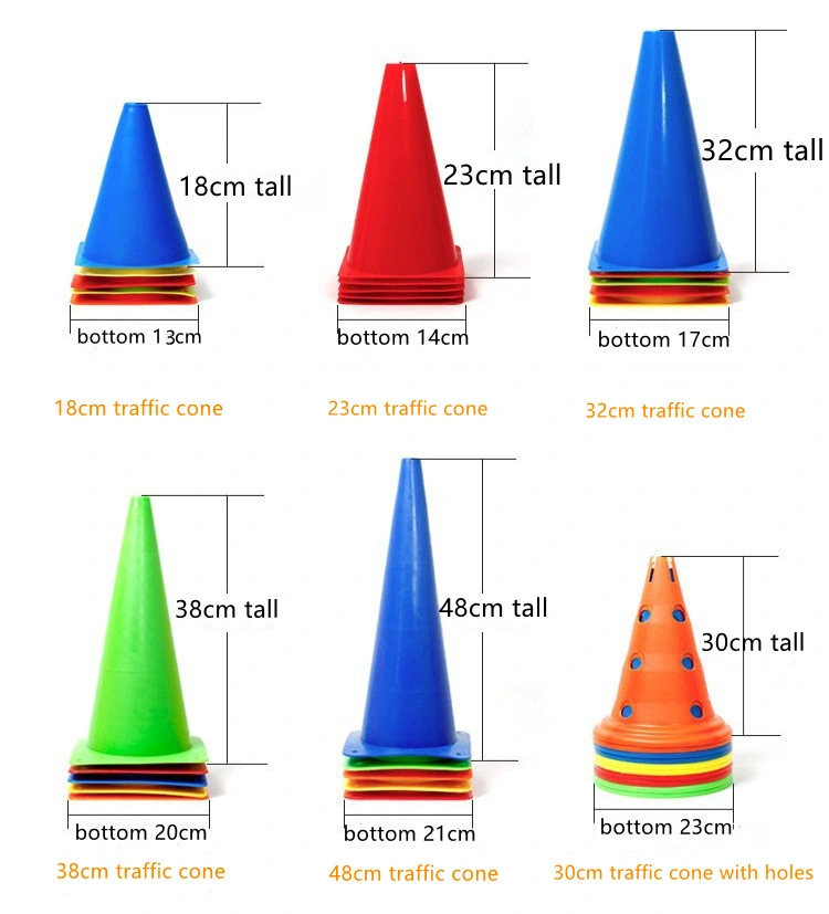 Football Training Mini Cones Set with Number, 6PCS