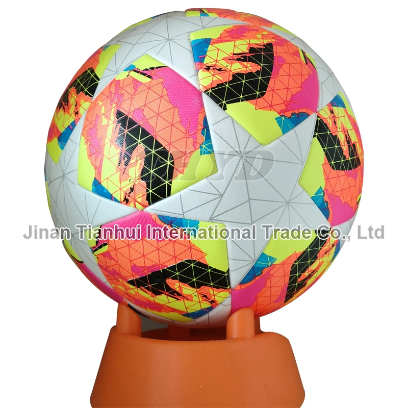 Match League Training Size 5 Custom PU Leather Thermal Bonding Football Ball Soccer Ball