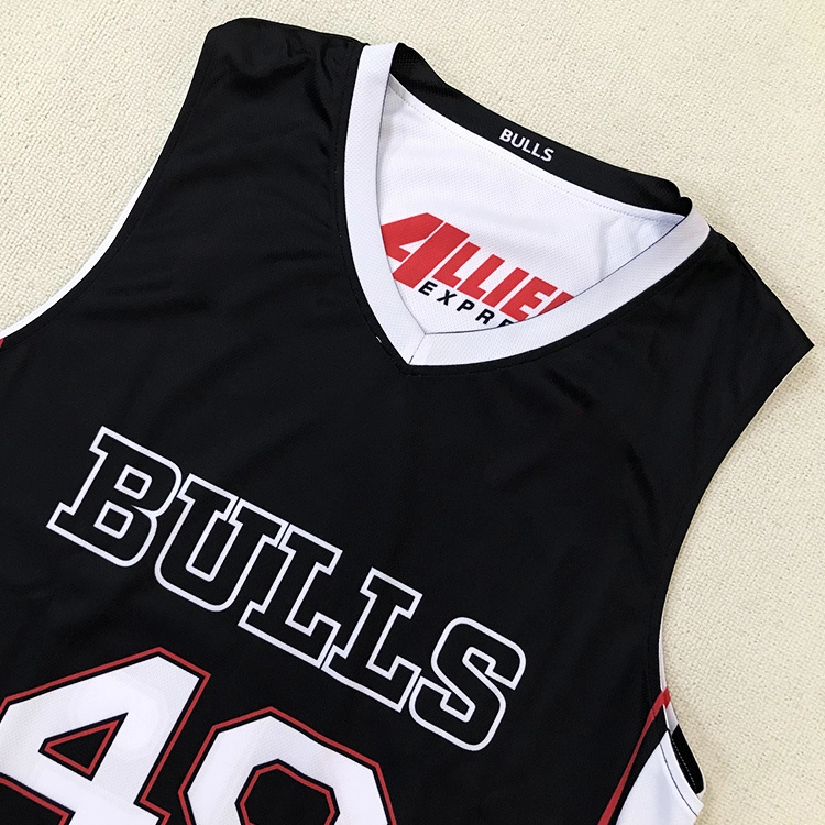 Wholesale Polyester Retro Double Sided Basketball Jersey Custom Youth Mesh Breathable Reversible Basketball Shirts