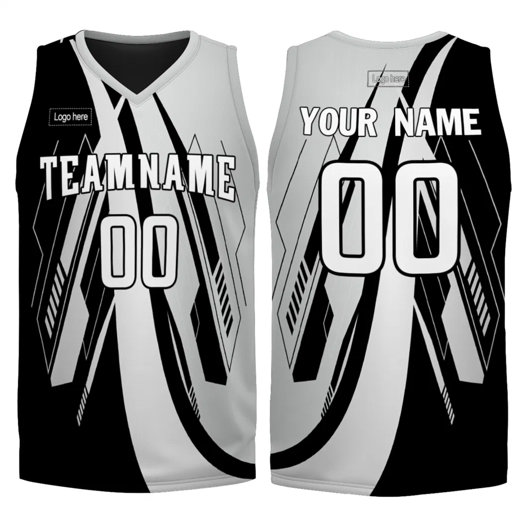 Custom Team Logo&Number&Name Polyester Basketball Training Jersey Drop-Shipping Sport Wear