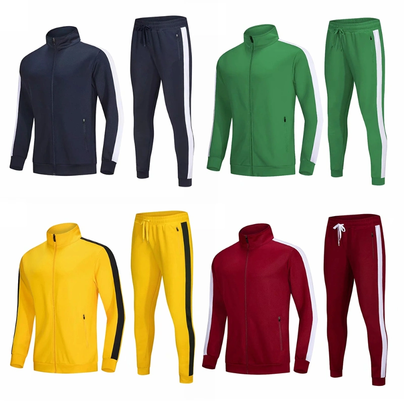 Cheap Wholesale High Quality Polyester Tracksuits Custom Logo Sublimation Men Soccer Sports Tracksuit