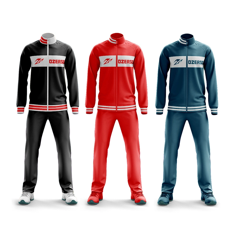 Wholesale Blank Sport Polyester Jogging Tracksuits Set Custom Logo Men Tracksuits