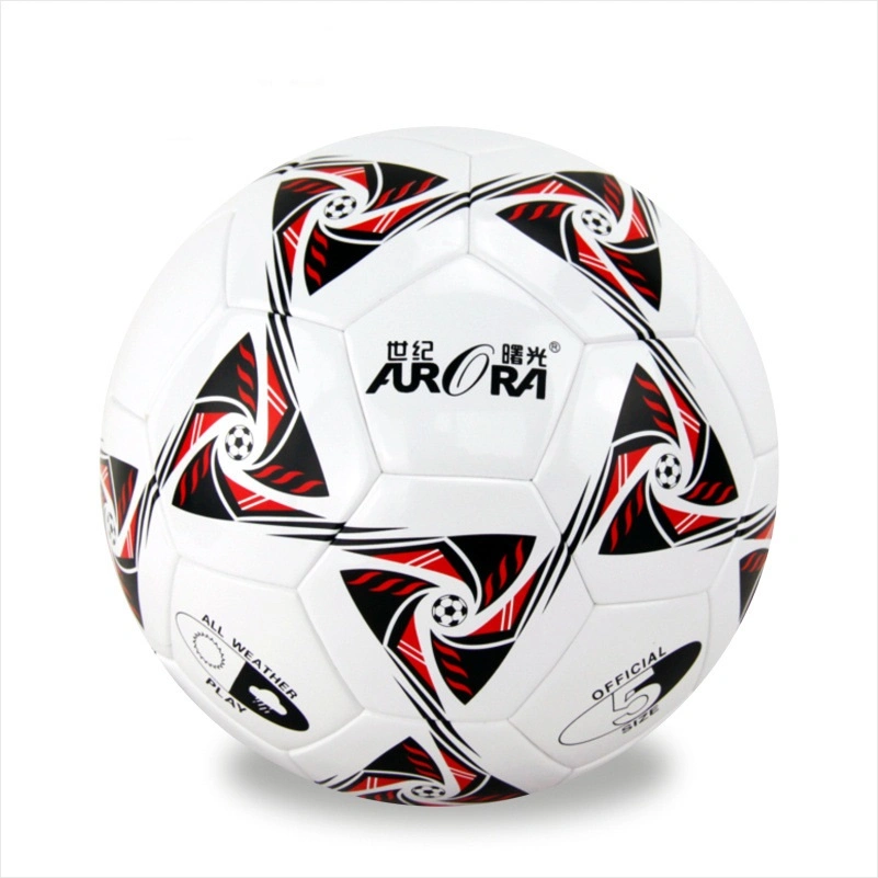 Promotional Ball Products Official Size 5 PU Leather Football Soccer for Sport Training