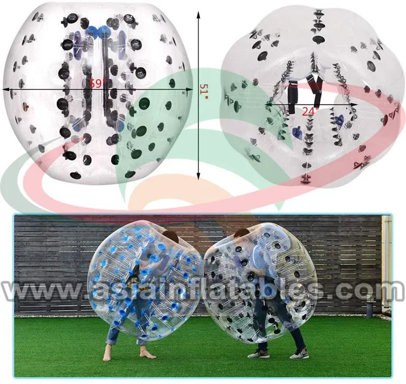 1.2m/1.5m/1.8m Durable Inflatable Body Bumper Ball for Playing Football