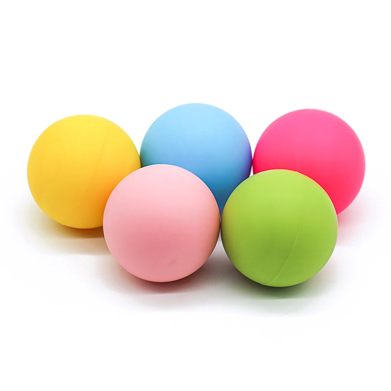 Sporting Goods 6.3cm Colorfur Silicone Yoga Exercise Massage Lacrosse Fitness Ball for Body Release