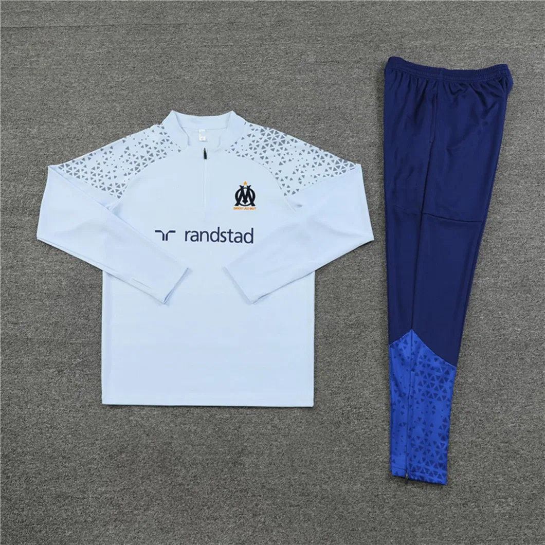 2324 Jerseys Kits Marseille Soccer Team Training Uniform Wholesale Customize Jerseys Trousers