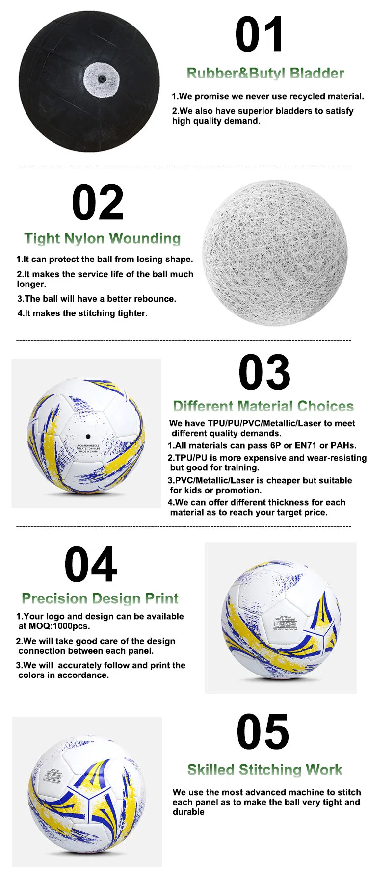 PVC Material Machine Stitched Football Soccer Ball