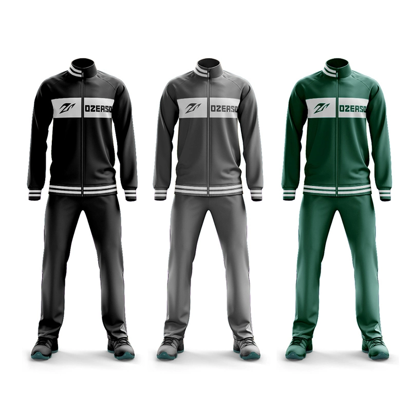 Wholesale Blank Sport Polyester Jogging Tracksuits Set Custom Logo Men Tracksuits